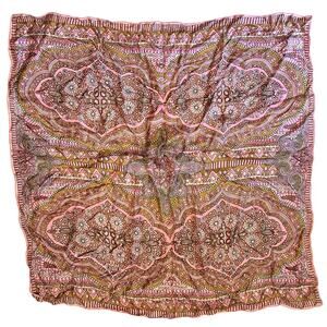 Vintage VERA Neumann Hand Rolled Silk Scarf ~ Abstract  ~ 31" x 31"